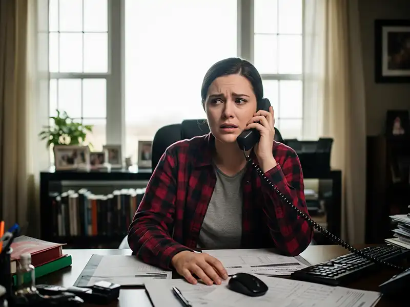 contact-olympia-injury-attorney Client calling Morgan Hill PC for help with personal injury insurance claim