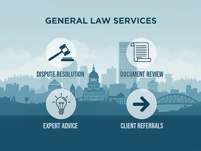 general-law-services-olympia-wa copy Infographic of the general law services available at Morgan Hill P.C. in Olympia, Washington.